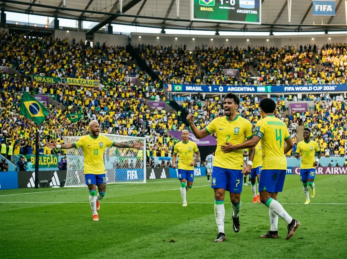 Brazil national team squad for World Cup 2026 featuring Vinícius Jr and Rodrygo