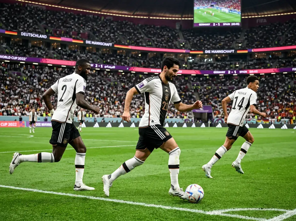 Germany national team featuring Jamal Musiala and Florian Wirtz preparing for World Cup 2026