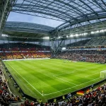 World Cup 2026 Group F featuring Netherlands national team orange colours on football stadium pitch